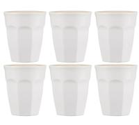 Set Di 6 Tazze Da Cafe Latte Mynte Pure White 200Ml In Ceramica Ib Laursen