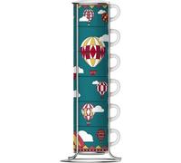 BIALETTI WONDERLAND 6 TAZZINE IMPILABILI + STAND WINTER GIFT NATALE 2024