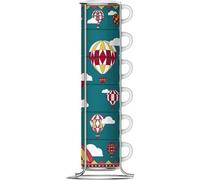 BIALETTI WONDERLAND 6 TAZZINE IMPILABILI + STAND WINTER GIFT NATALE 2024