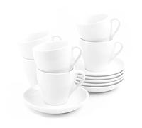 Set di 6 tazze da caffè in porcellana, 0,35 l, Italiano" con base UTP