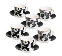 Set di 6 tazze in ceramica Pansy da 100 ml
