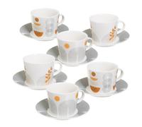 Set di 6 tazze in ceramica Sunset da 100 ml