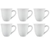 Set Di 6 Tazze MYNTE Pure White Bianche Per 300Ml In Ceramica Ib Laursen