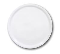 Set di 6 teglie per pizza Speciale in porcellana resistente, bianche, 330 mm.