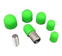 Set di 6 teste di riparazione per ganci dentati con punta in metallo verde | Teste di ricambio per martello per la riparazione delle ammaccature della carrozzeria, versatile per il fai da te e il