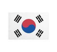 Set di 6 tovagliette con bandiera della Repubblica di Corea, 30,5 x 45,7 cm, ideali per feste, cucina, sala da pranzo
