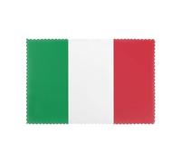 Set di 6 tovagliette con motivo bandiera italiana, 30,5 x 45,7 cm, per feste, cucina, sala da pranzo