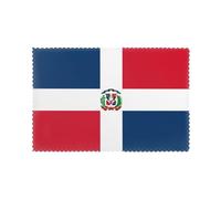 Set di 6 tovagliette con motivo Repubblica Dominicana, 30,5 x 45,7 cm, per feste, cucina, sala da pranzo, decorazione