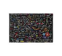 Set di 6 tovagliette con stampa matematica, resistenti al calore, per cucina/pranzo/festa/esterni, lavabili