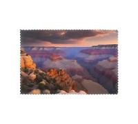 Set di 6 tovagliette da 30,5 x 45,7 cm con stampe YYHHAOFA Beauty Grand Canyon, spesse, robuste, per sala da pranzo, cucina, hotel, casa e decorazioni per banchetti
