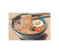 Set di 6 tovagliette da 30,5 x 45,7 cm con stampe YYHHAOFA Delicious Sweet Ramen, spesse, robuste, per sala da pranzo, cucina, hotel, casa e decorazioni per banchetti