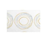 Set di 6 tovagliette da 30,5 x 45,7 cm YYHHAOFA Endless Things to Think About Stampe, spesse, robuste, per sala da pranzo, cucina, hotel, casa e decorazioni per banchetti