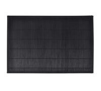 Set di 6 tovagliette in bambù, 30 x 45 cm, colore: nero | Tovagliette di bambù, supporto antiscivolo, pulizia a umido, decorazione soggiorno, sostituisce tovaglia