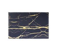 Set di 6 tovagliette in marmo lavabili, eleganti e durevoli, per tavolo da pranzo, 30 x 45 cm