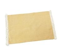Set di 6 tovagliette in Poliestere e Cotone con Frange in Beige 0,5x50x35 cm