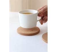 Set di 6 tovagliette in sughero per pentole calde, resistenti al calore, set di 6, tappetini termici per cucina, tovagliette e sottobicchieri, set da 6, 10,2 cm