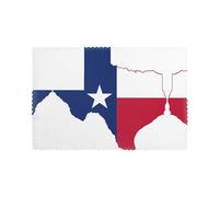 Set di 6 tovagliette lavabili con stampa di mappa dello stato del Texas, resistenti al calore, per cucina e decorazione della casa