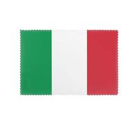 Set di 6 tovagliette per tavolo da pranzo WHJSHOP Bandiera Italiana Stampe Hotel Banchetto Famiglia
