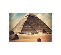 Set di 6 tovagliette per tavolo da pranzo WHJSHOP Dreaming of The Pyramids of Khufu Picture Hotel Family Banquet