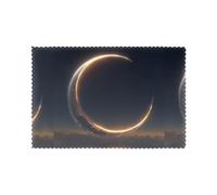 Set di 6 tovagliette per tavolo da pranzo WHJSHOP Glowing Half Moon Picture Hotel Family Banquet