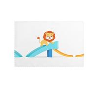 Set di 6 tovagliette per tavolo da pranzo WHJSHOP Little Lion on The Slide Pattern Hotel Family Banquet