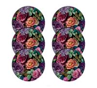 Set di 6 Tovagliette Rotonde in Feltro da 33 cm Varie Fantasie Decorative