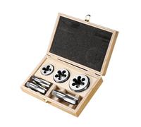 Set di 6 utensili per filettatura in acciaio da 1/4 pollici, 3/8 pollici, 1/2 pollici, con rondelle rotonde, per la lavorazione dei metalli