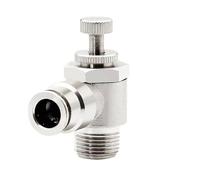 Set di 6 valvole a farfalla for cilindri pneumatici - Valvole con filettatura esterna SL4/6/8/10/12 mm for il controllo 'aria(SL10-03)