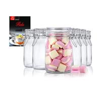 Set di 6 vasetti originali Fido da 1,0 l, con ricetta Bormioli