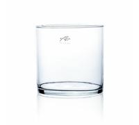Set Di 6 Vasi Di Vetro CYLI Cilindro H. 15Cm D. 15Cm Vetro Rotondo Sandra Rich