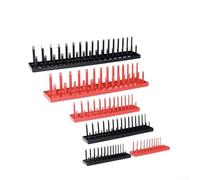 Set di 6 vassoi organizer per bussole con marcature in pollici e metriche per prese da 1/4 3/8 1/2, supporti per attrezzi in materiale ABS per cassetti della cassetta degli attrezzi