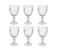 SET DI 6 VETRI D'ACQUA GEMMA ML 300 TRASPARENTI