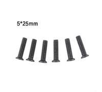 Set di 6 viti filettate M5/M6 a sinistra per adattatore mandrino trapano, compatibili con UNF (M5 x 25 mm)