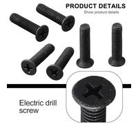 Set di 6 viti filettate M5/M6 a sinistra per adattatore mandrino trapano, compatibili con UNF (M6 x 25 mm)