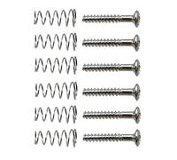 Set Di 6 Viti Per Pickup Single Coil Per Chitarra Elettrica E Molle - Argento, 20,2 x 3 mm