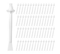 Set di 60 bastoncini di cera nasale, applicatore per peli del naso, bacchette di cera per naso a doppio scopo, bastoncini di cera per naso, set di depilazione unisex, colore bianco