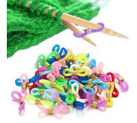 Set di 60 Fermagli per Ferri da Maglia,Ferma Aghi da Maglia,Protezione per Punta dell'Ago con Fermo,Accessori per Ferri da Maglia,Viene Utilizzato per Evitare Che il Ferro da Maglia Scivoli