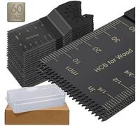 Set di 60 lame per sega multitool per legno, accessori universali per strumenti oscillanti, strumento multifunzione oscillante, compatibile con multimaster porter Rockwell Cable Bosch