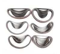 Set di 60 nastri abrasivi in ossido di alluminio, 13 x 457 mm, strisce di carta vetrata per levigatrice a nastro e smerigliatrice