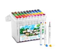 Set di 60 pennarelli artistici - Sketch Marker Kit, disegno illustrazione, collezione di penne, accessori per acquerelli, mix di calligrafia, pennarelli per studenti