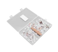 Set di 60 pennelli per nail art con manico in legno a doppia estremità con design intercambiabile, testine di ricambio per principianti, testina per arte lineare per varie tecniche di pittura