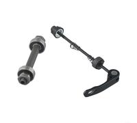 Set di 6000 cuscinetti in acciaio per mozzo ruota con assi a sgancio rapido, anteriore 10,8 cm e posteriore 14,5 cm, 6000 cuscinetti per riparazione bici (nero) (anteriore)