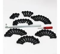 Set di 62 estrattori per valvole degli pneumatici con steli della valvola a scatto in EPDM e rimozione del nucleo della valvola, progettato per la riparazione di pneumatici tubeless su ATV, UTV