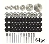 Set di 64 ruote diamantate Lame HSS per lavorazione legno metallo con mandrini