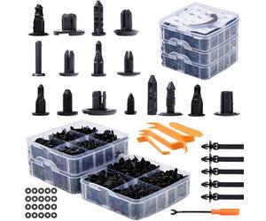 Set di 650 Clip di Fissaggio per Auto Rosfix | Nylon | Con Scatola e Accessori