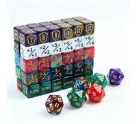 Set di 66 dadi MTG per abilità e parole chiave, contatore di vita, set D6 | D20 Dice & Life Set di dadi contatore parole chiave Plus -1/+1 gettoni abilità Buff per Magic The Gathering, TCG