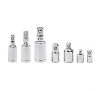 Set di 7 adattatori e riduttori con giunto a 360 gradi, estensore in acciaio al cromo vanadio per chiave da 1/4 3/8 1/2 pollici