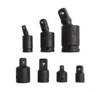 Set di 7 adattatori per avvitatori a percussione, include giunti girevoli e riduttori per tutte le vostre esigenze meccaniche