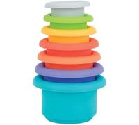 Set di 7 bicchieri da bagno in silicone Nûby impilabili 5 colori