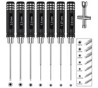 Set di 7 cacciaviti esagonali 0.9/1.27/1.3/1.5/2.0/2.5/3.0mm con fessura a croce per auto Rc barche elicottero robot modello di produzione